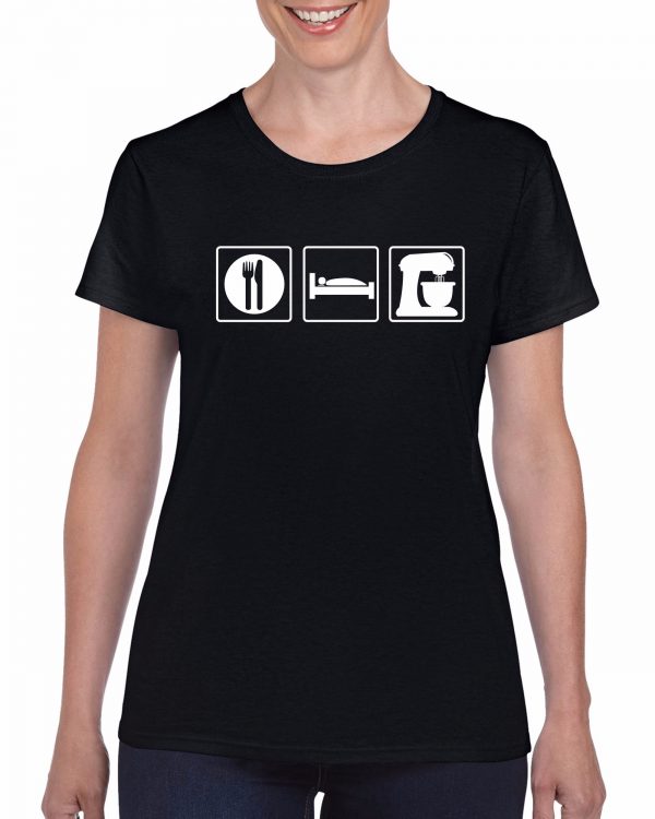 Eat Sleep Bake T-Shirt – ToasterTees.com
