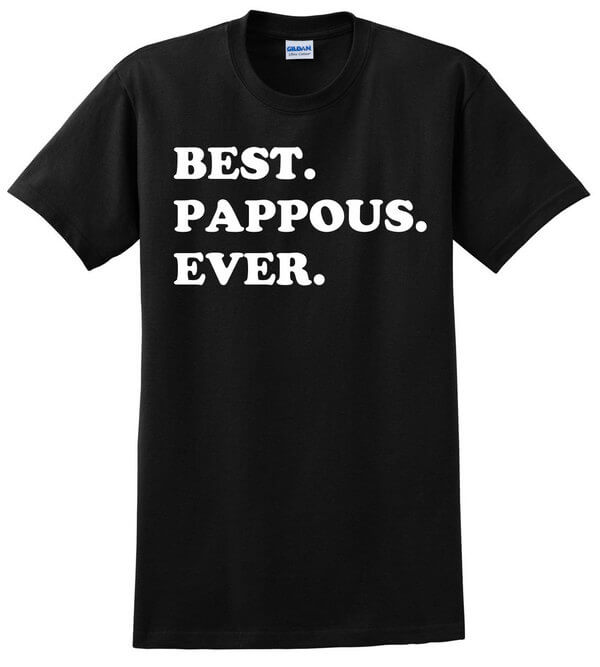 Best Pappous Ever Shirt - Awesome Pappous T-Shirt - Gift For Pappous - Greek T-Shirt - Shirt for Greek Grandparents