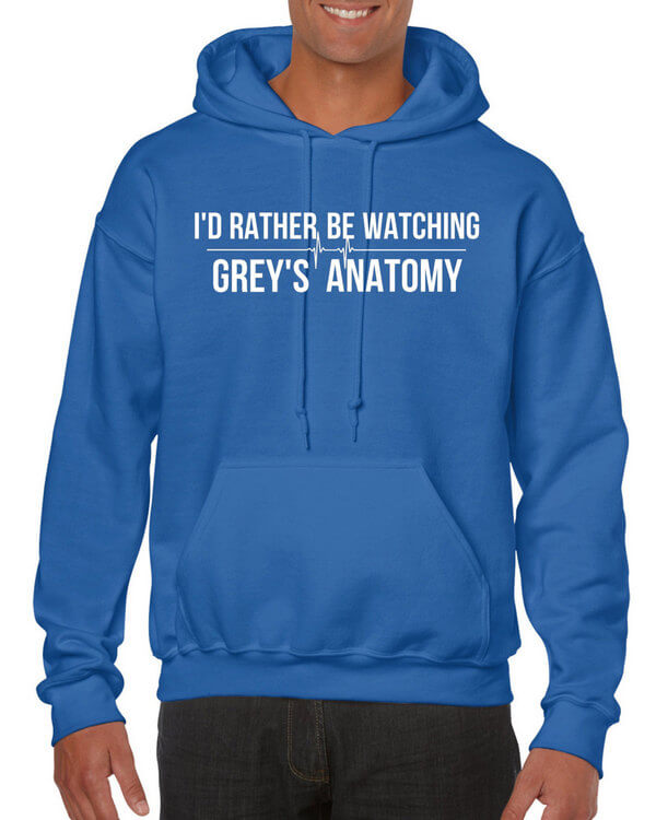 I'd Rather Be Watching Grey's Anatomy T-Shirt - ToasterTees.com