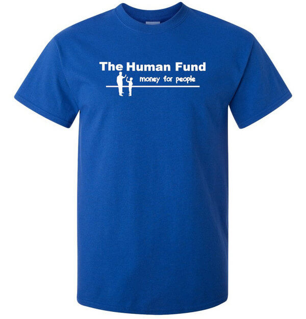Seinfeld  T-Shirt The Human Fund - George Costanza T-Shirt (many colors + unisex + hoodie + sweatshirt available)