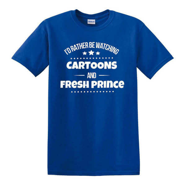 90s - Fresh Prince Shirt - Cartoons and Fresh Prince TV Show Shirt - 90s T-Shirt - Retro T-Shirt - Nostalgic Shirt - 90s Cartoon Shirt