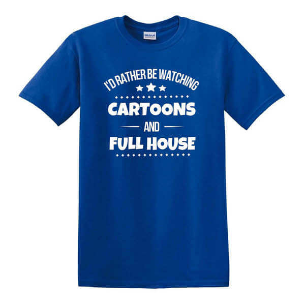 90s - Full House Shirt - Cartoons and Full House TV Show Shirt - 90s T-Shirt - Retro T-Shirt - Nostalgic Shirt - 90s Cartoon Shirt